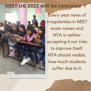 Will NEET UG 2022 be canceled ?